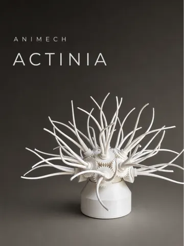 Modelo para impresión 3D: ANIMECH Actinia - Kinetic Gear Anemone — vista de referencia 2