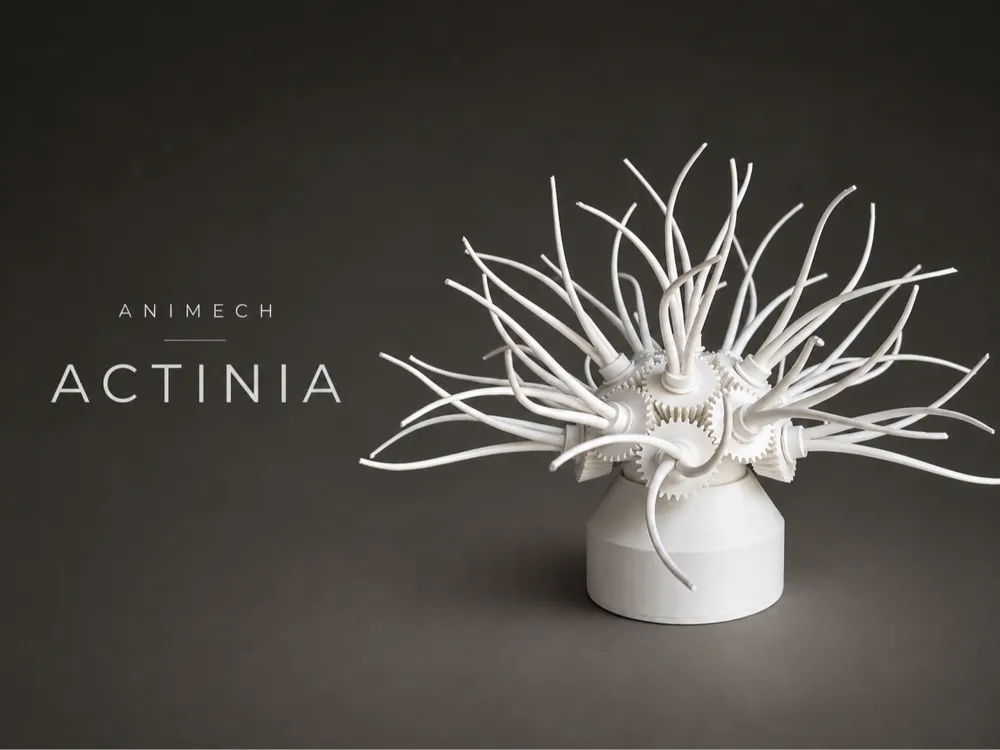 Modelo para impresión 3D: ANIMECH Actinia - Kinetic Gear Anemone. Referencia del modelo original.