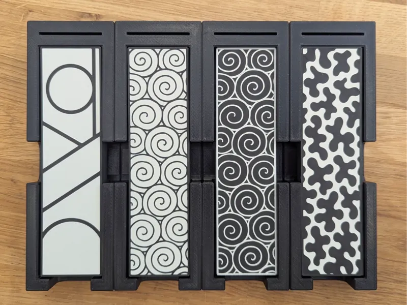 Dual sided Flat Bookmarks - B&W serie 01