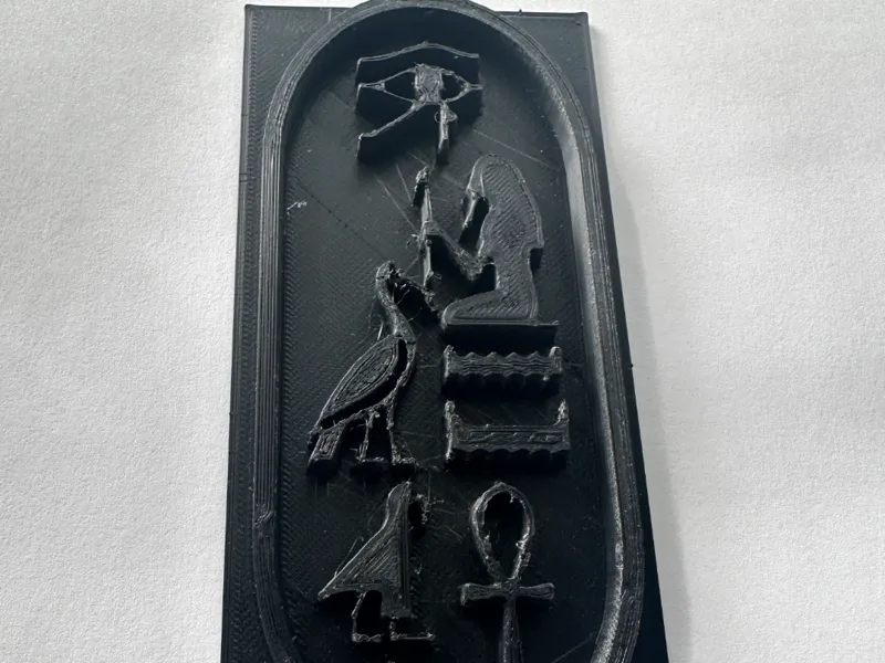 egyptian cartouche clay stamp