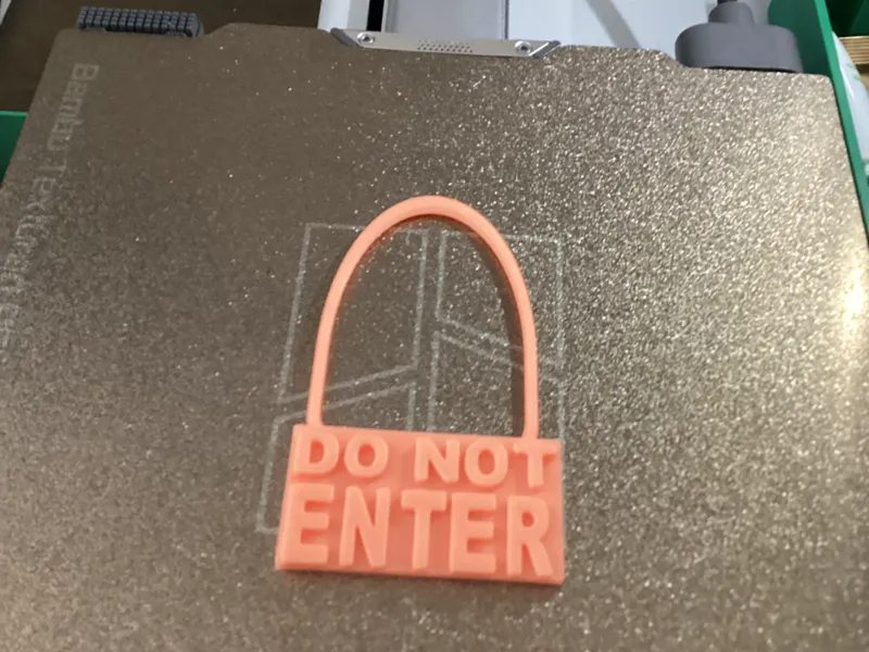 IMPROVED DO NOT ENTER SIGN for non-AMS owners!