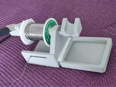 Solder Roll + Soldering Iron Holder