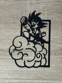 Goku sur le nuage magique - décoration murale Dragon Ball — photo 4
