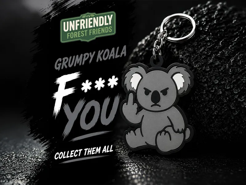 Koala - Fuck You Keychain