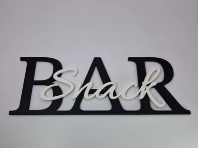Snack Bar Sign