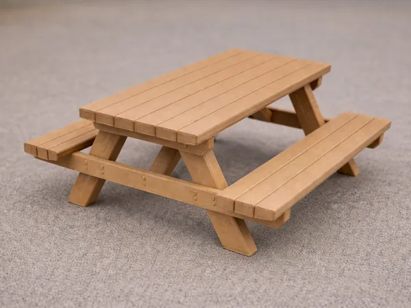 Mini table de pique-nique effet bois