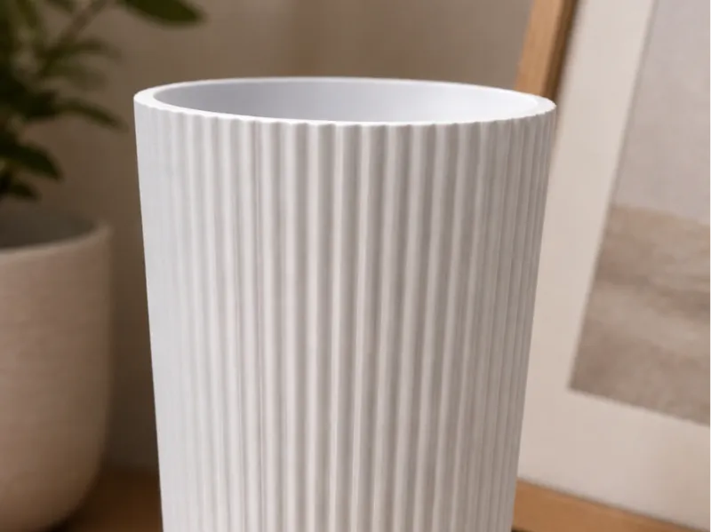 Modern Ribbed Vase