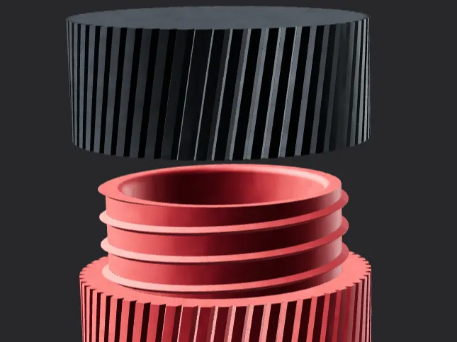 Seamless Spiral Container - Screw Cap