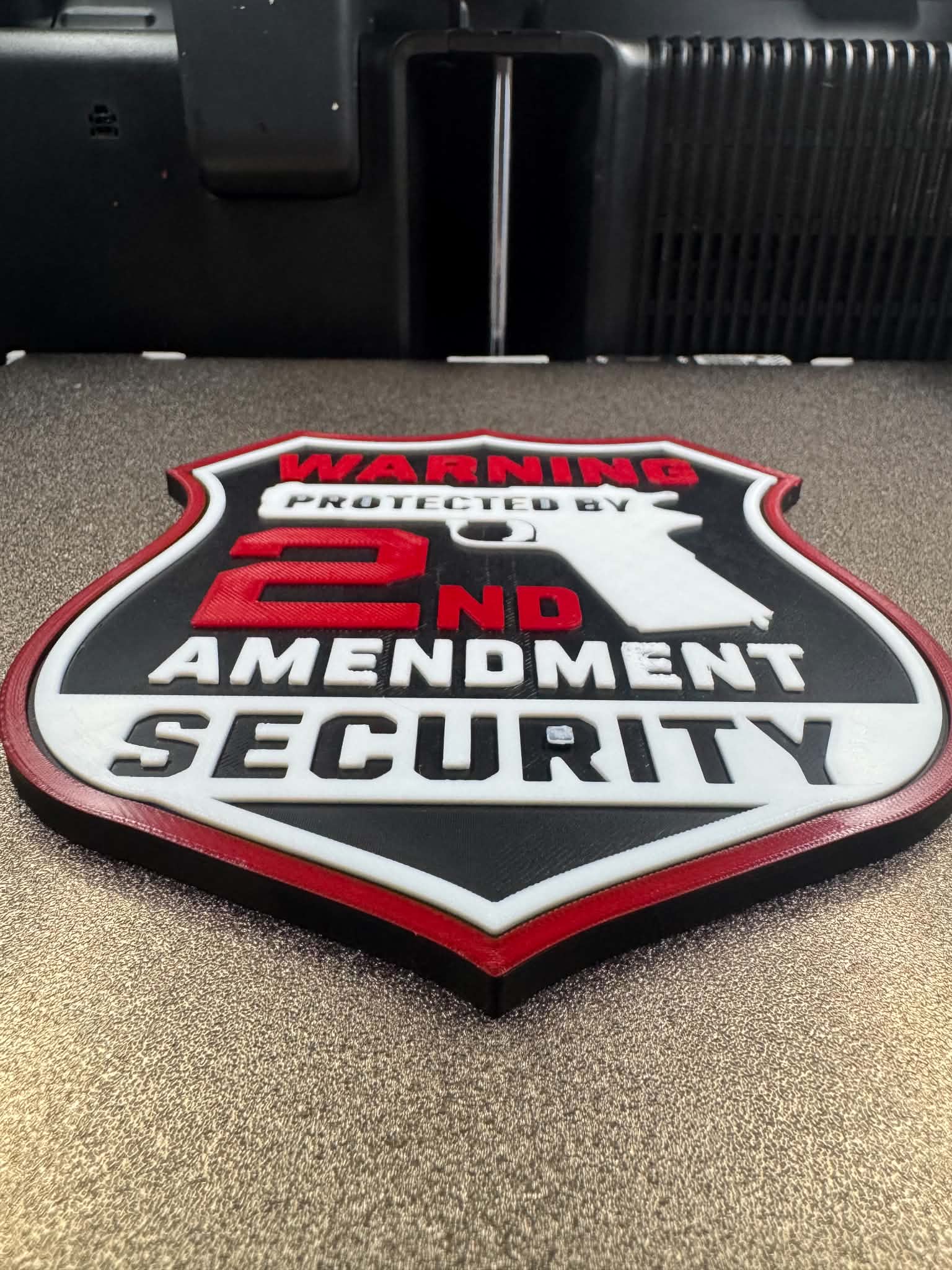Letrero o emblema decorativo: 2nd Amendment Security Sign — vista de referencia 5