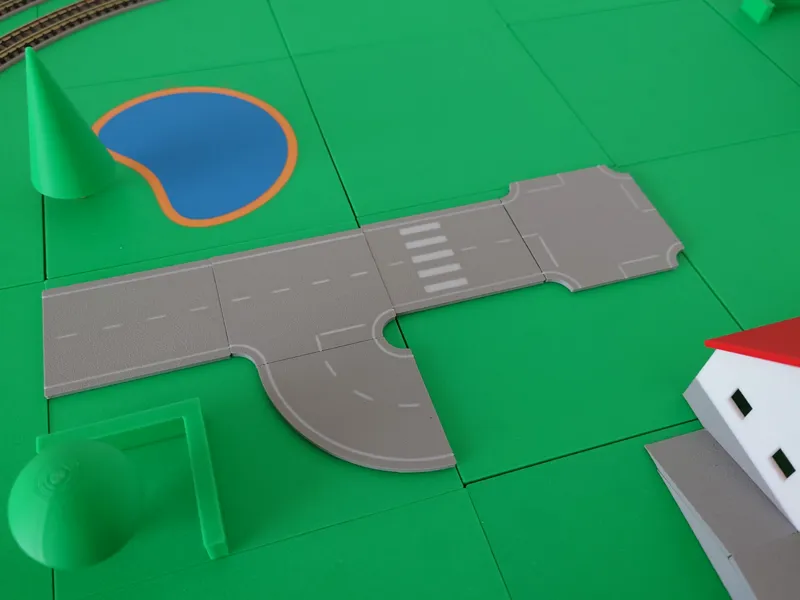 Road tiles for RailFinity N Scale
