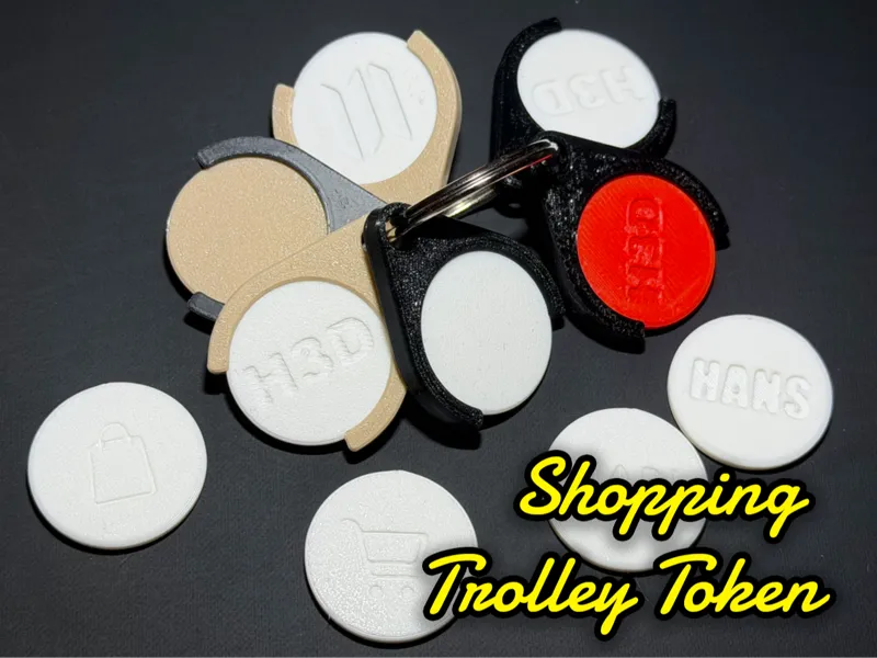 Simply Shopping Trolley Token/Coin (Customizable)