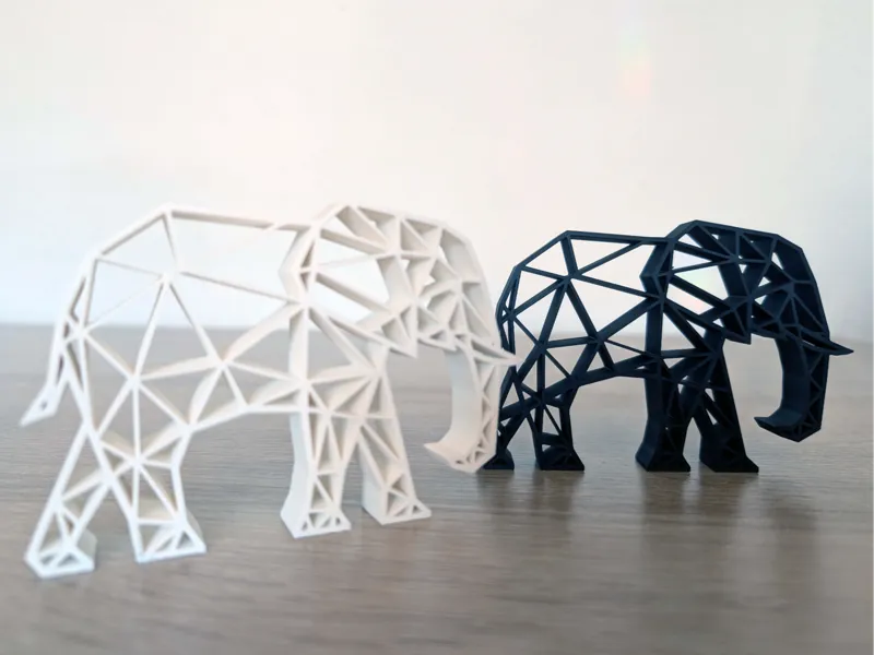 Elefant Geometricdesign Lineart