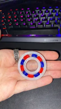 [PETG] - Eng Plate, Multicoloured, 2 Alternating Colours & Outer Ring