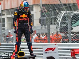 Coloured lithophane picture Daniel Ricciardo 