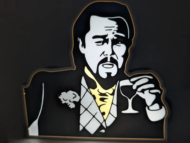 Lampada Led Meme Leonardo DI Caprio Django