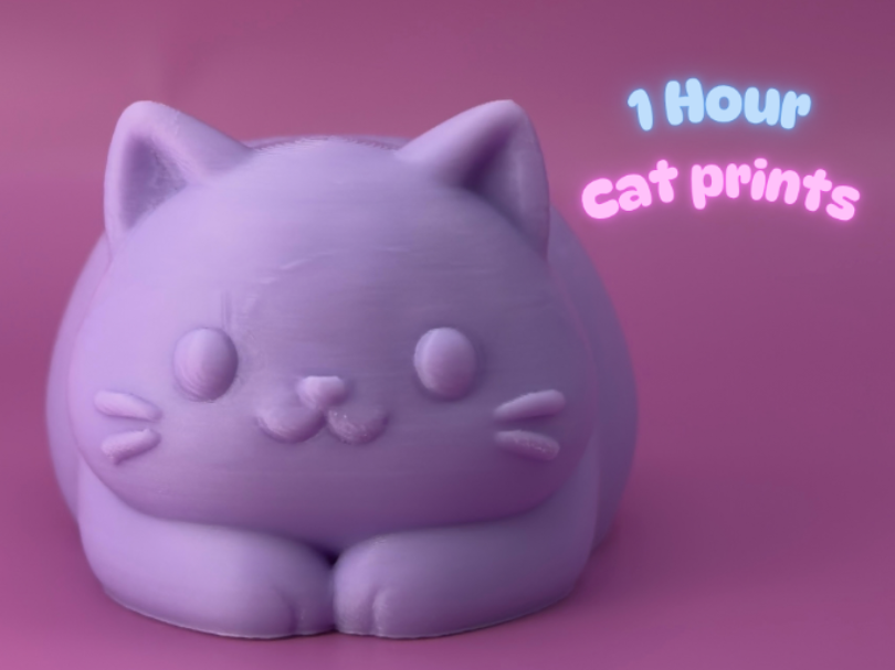 Loaf Mode Cat - 1 hour print 3D model