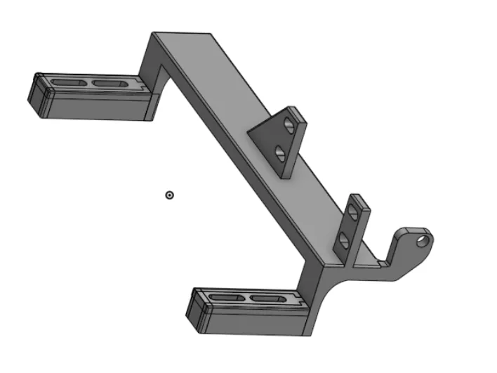 FMS FCX10 Lc80 Winch servo mount