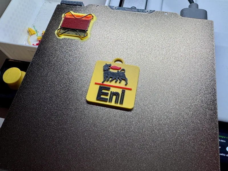 Portachiavi con logo Eni
