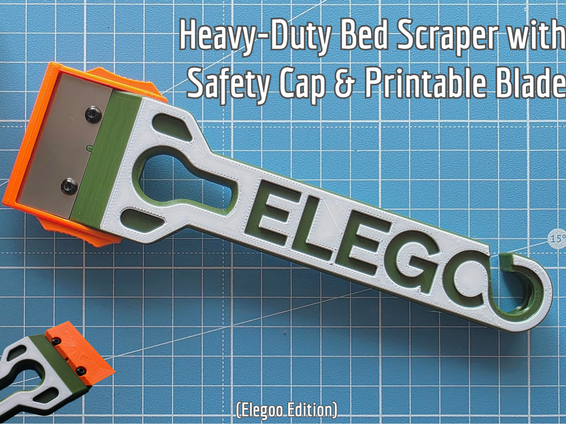 Heavy-Duty Bed Scraper with Safety Cap