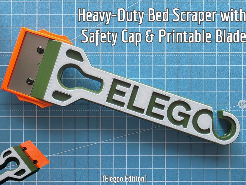 Heavy-Duty Bed Scraper with Safety Cap