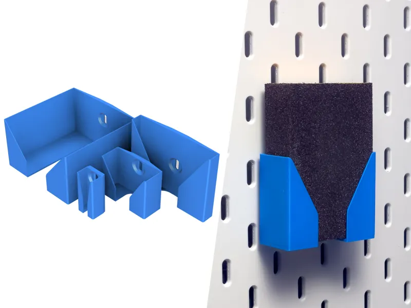 Parametric rectangle skadis holder (no support)