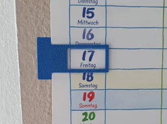 Datumsanzeige für Kalender