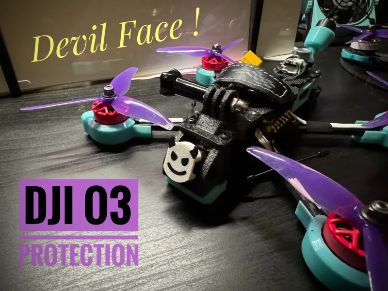 DJI O3 Lens Cover (Devil Face)