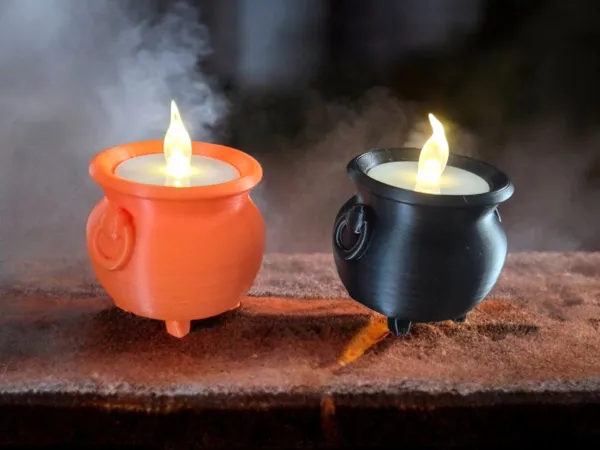 Petit chaudron porte-bougie chauffe-plat