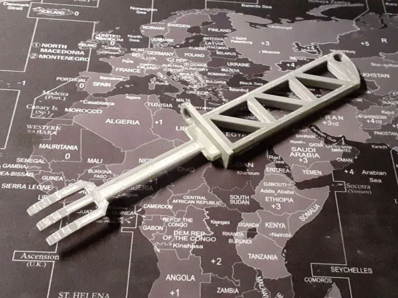 Sci-fi tactical airsoft bayonet fork