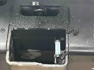 Poop Cover Slide With Secured Screw Hole