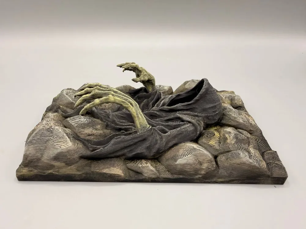 Dekorative Rückwand, spezielles Sammler-Dekorationsstück mit Geister-Ornament