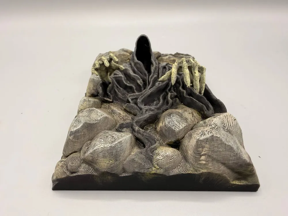 Dekorative Rückwand, spezielles Sammler-Dekorationsstück mit Geister-Ornament