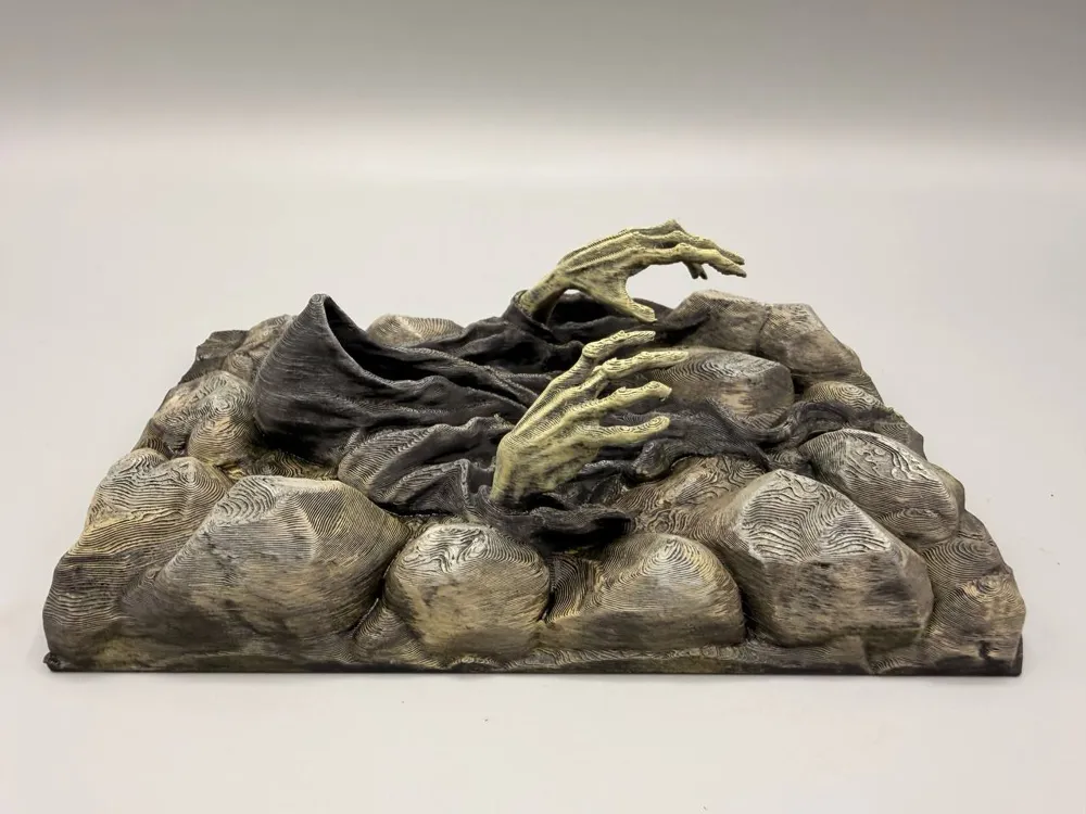 Dekorative Rückwand, spezielles Sammler-Dekorationsstück mit Geister-Ornament