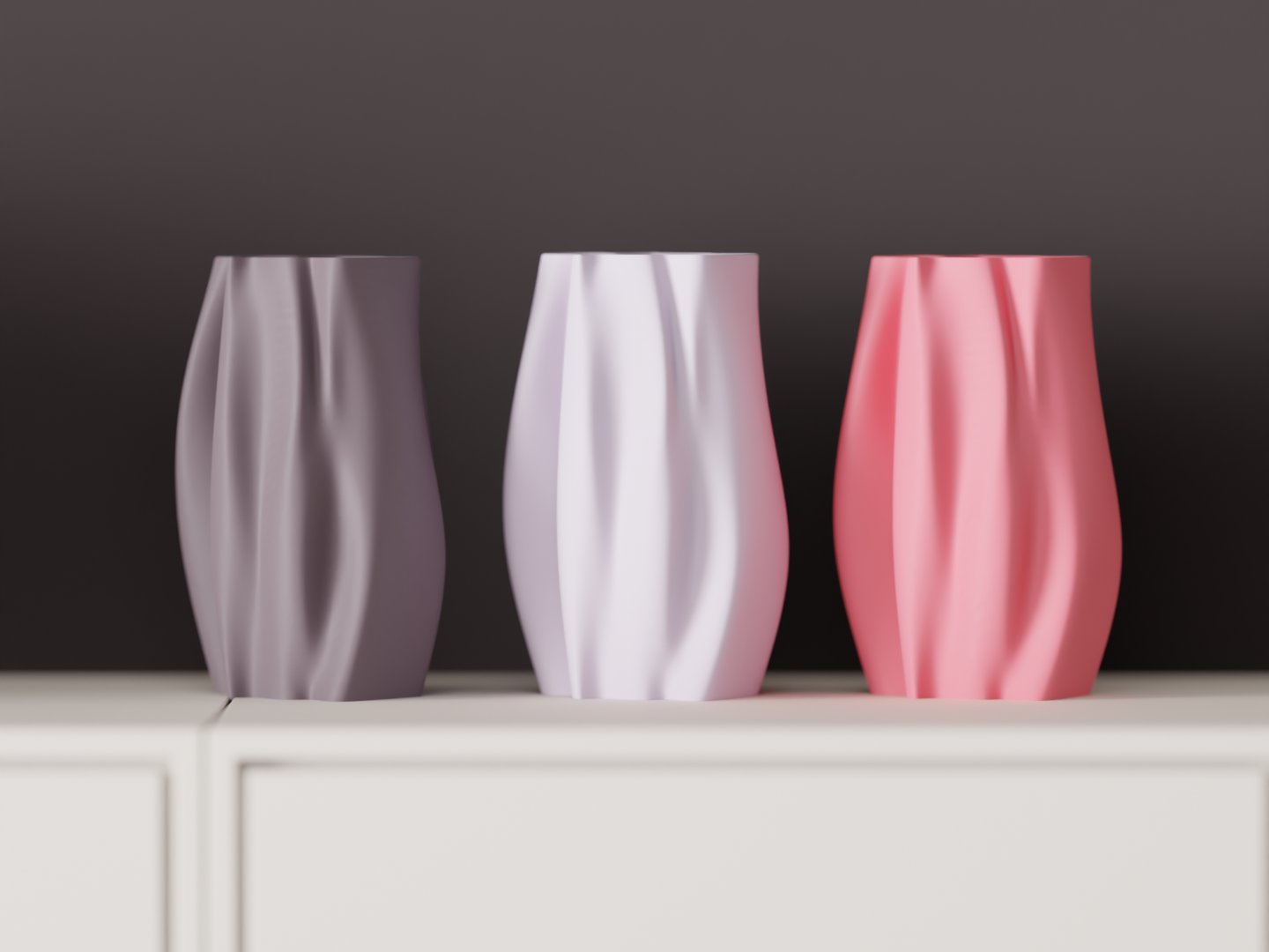 Smooth Organic Flowing Vase