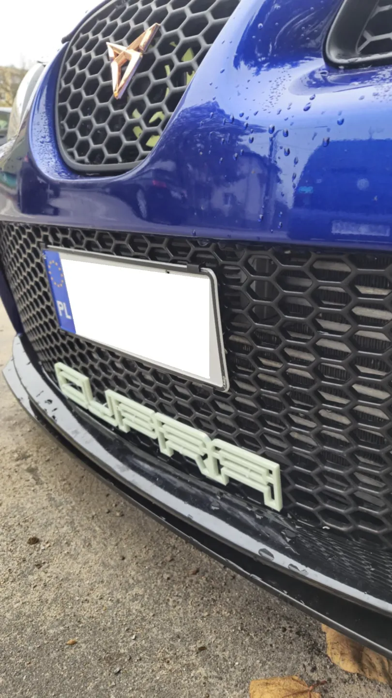 Car Registration Plate Holder For Honeycomb Free 3D Print Model car-registration-plate-holder-for-honeycomb-free-3d-print-model
