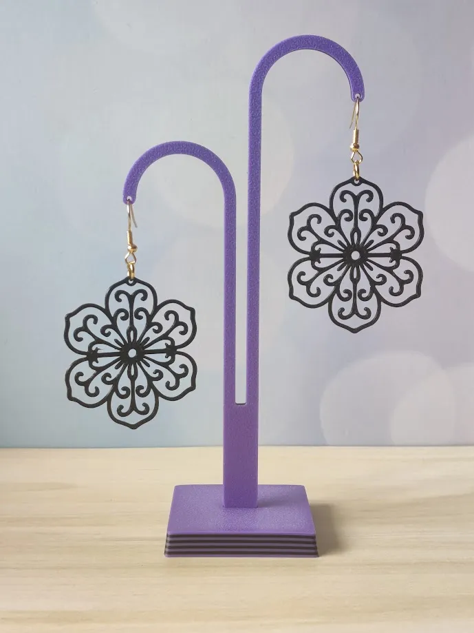 Pendiente Flor view 2