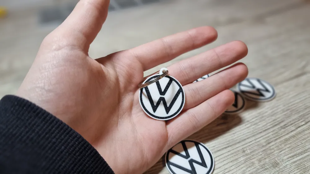 Volkswagen Keychain By 3d Model Makerworld
