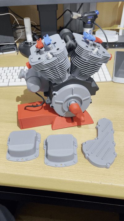 Motorständer mit Elektronik für Motormodell 005