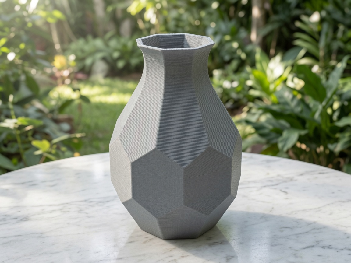 Hexagonal Geometric Vase