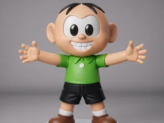 Personagem Cebolinha Turma da Monica 3d