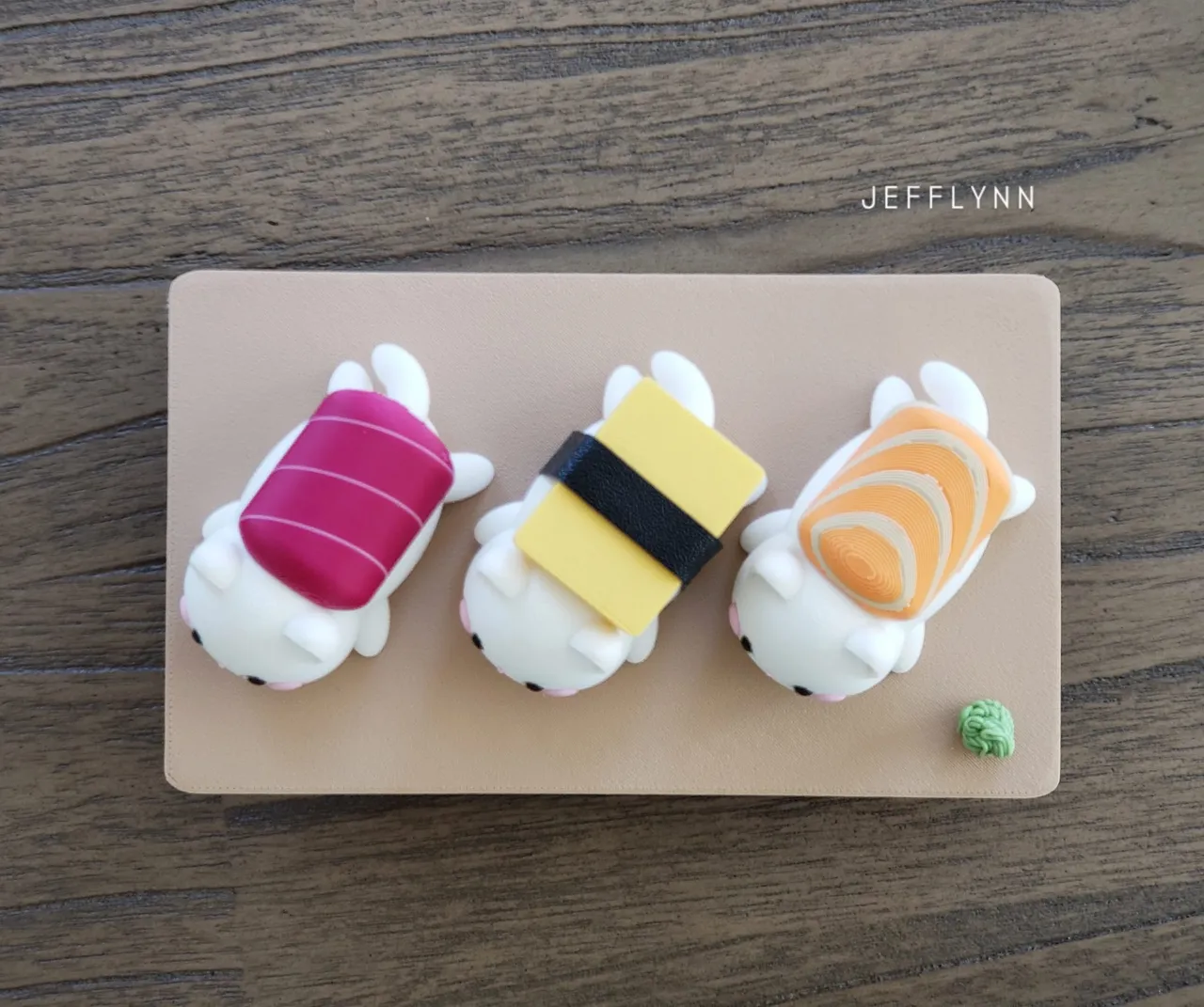 Sushi cat / kitten (plate included) view 4