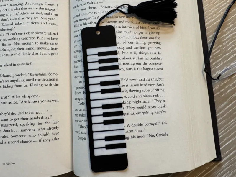 Piano Keyboard Bookmark