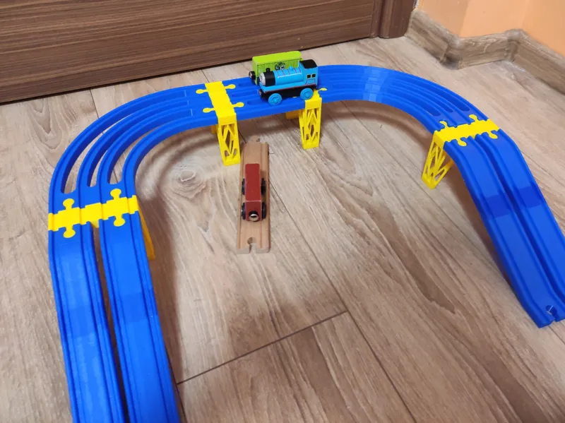 Brio Ikea Lidl double bridge 