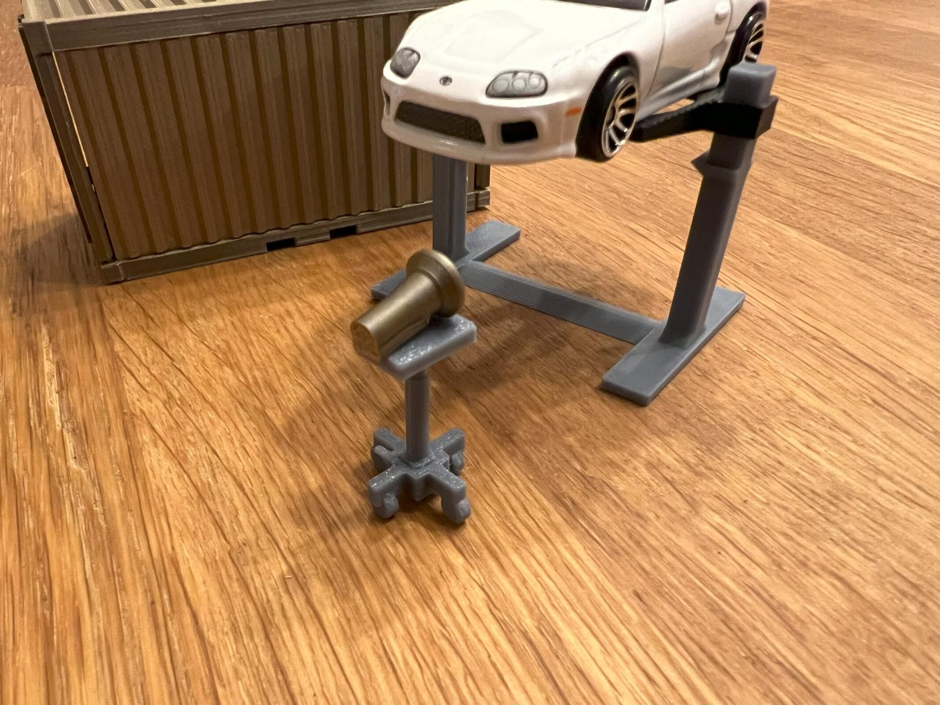 gearbox lifter 1/64 scale car diorama garage