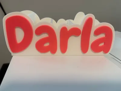 Desktop Organizer W/ Name Darla