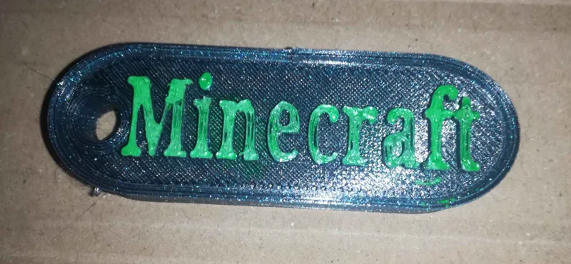 Minecraft Keyring