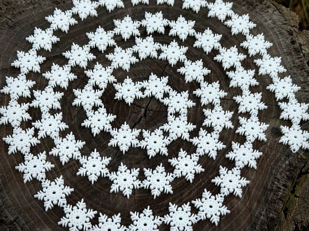 Snowflake Chain Opacity Snowflake chain by 3DVPrint MakerWorld: Download Free 3D Models