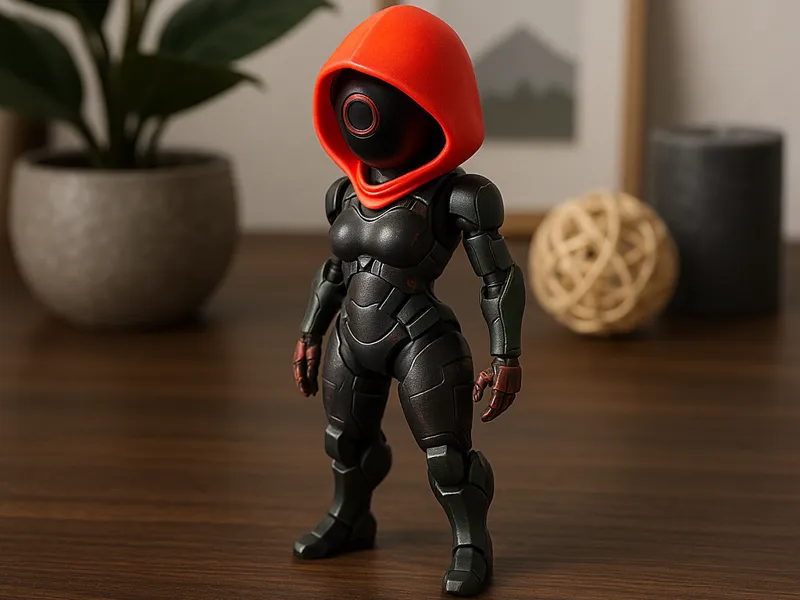 Red Masked Robotic Girl Zero#0