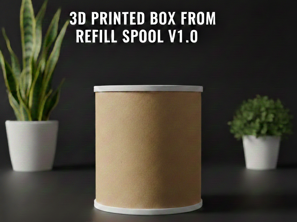 Refill Spool Storage Box V1.0 | Upcycled Organizer