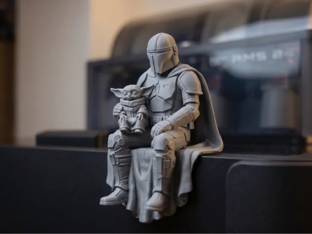 Mandalorian and Grogu Shelf Sitter